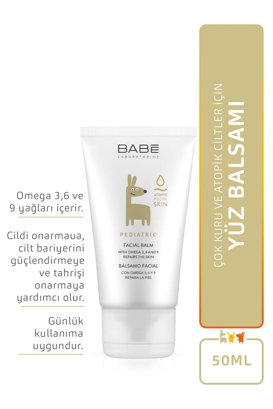 Babe Pediatrik Bebek ve Çocuklar için Yüz Balsamı 50 ml
